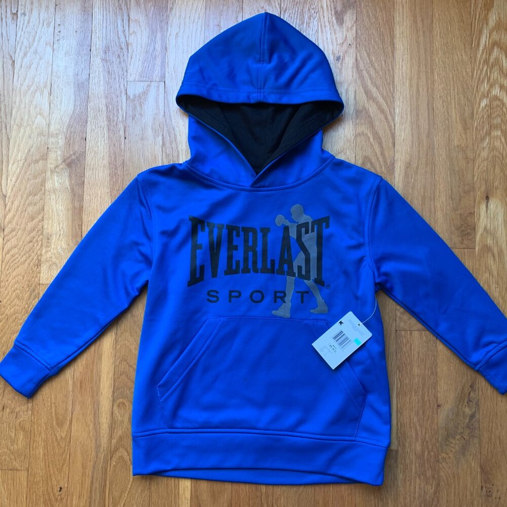 NWT Everlast Hoodie Boys XS Royal Blue Boxing Gloves